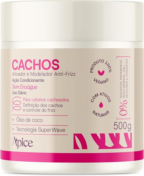 Ativador e Modelador Anti Frizz Cachos