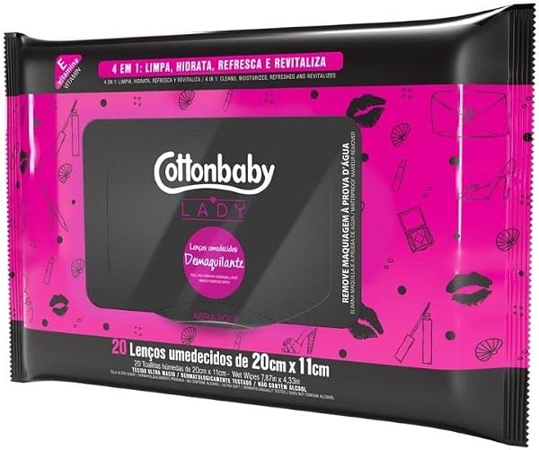 Cotton Lenço Demaquilante Lady 20Un